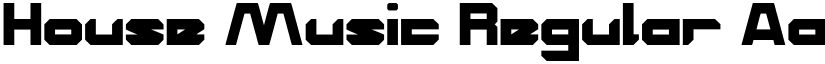 House Music Regular font