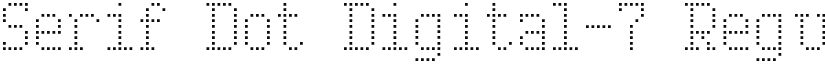 Serif Dot Digital-7 font download