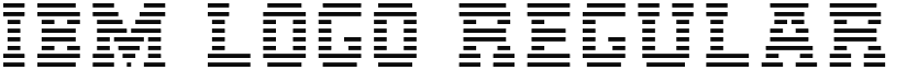 IBM Logo Regular font
