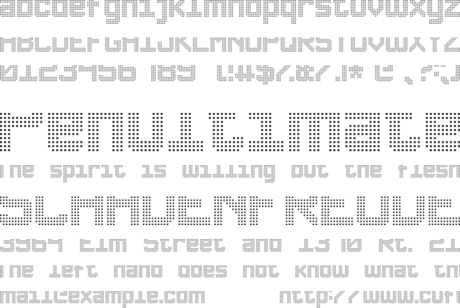 Triple Dot Digital-7 font preview