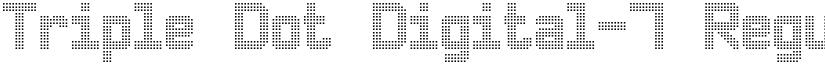 Triple Dot Digital-7 Regular font
