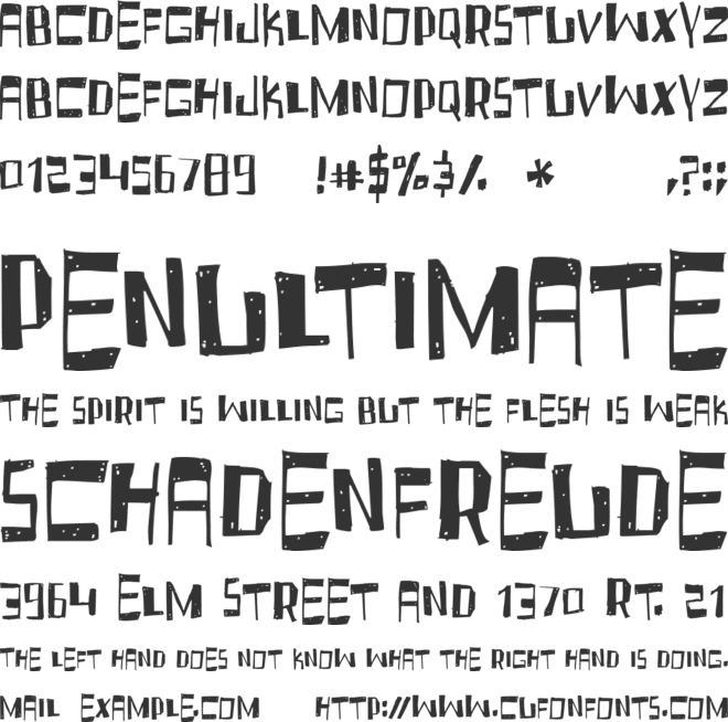 Fruity Drink font preview