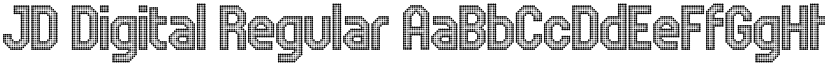 JD Digital Regular font