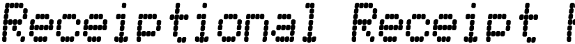 Receiptional Receipt Regular font