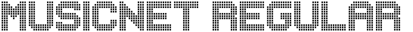 MUSICNET Regular font