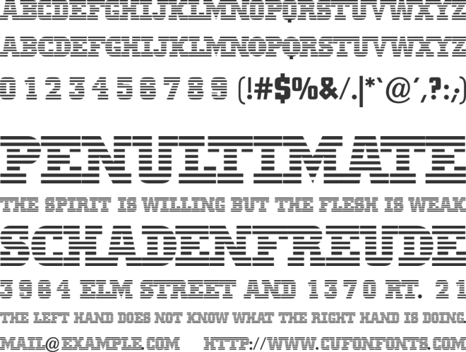 MeninBlue font preview