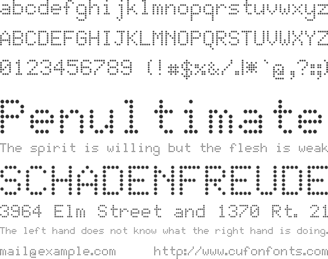 JD LCD Rounded font preview