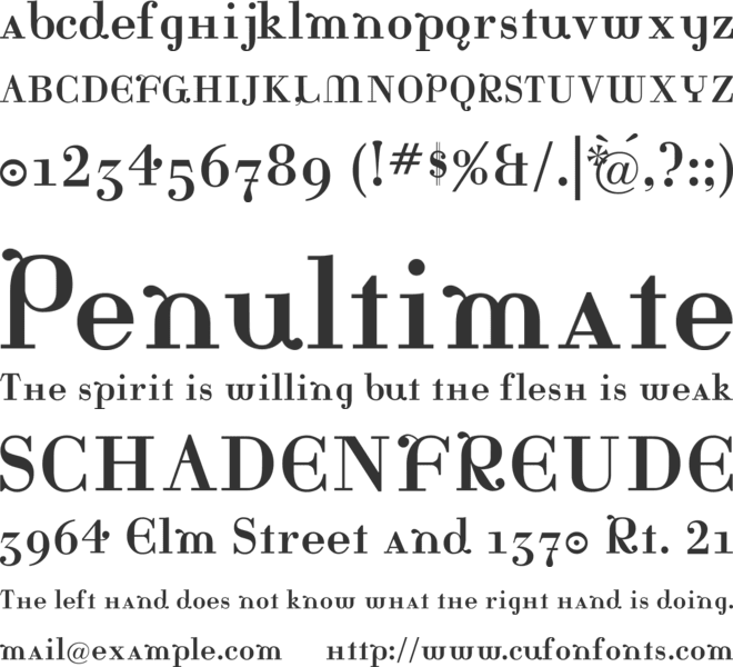 Katrina font preview