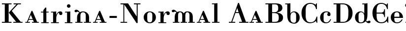 Katrina-Normal font