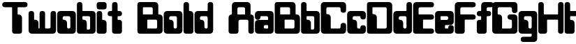 Twobit Bold font
