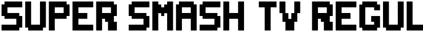Super Smash TV Regular font