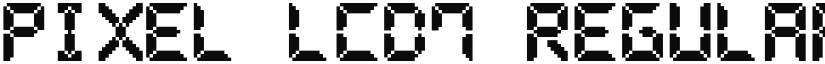 Pixel LCD7 font download