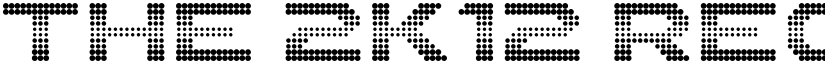 The 2K12 Regular font