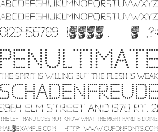 Estreno font preview