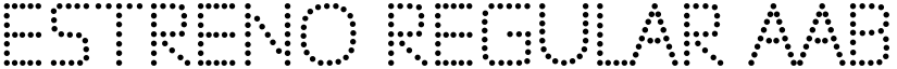 Estreno Regular font