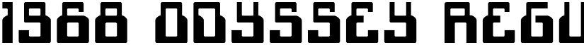 1968 Odyssey Regular font