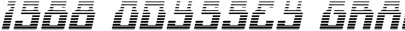 1968 Odyssey Gradient Italic Italic font