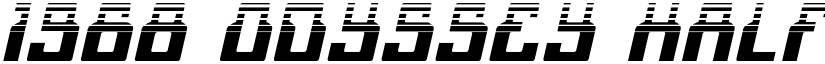 1968 Odyssey Halftone Italic Italic font