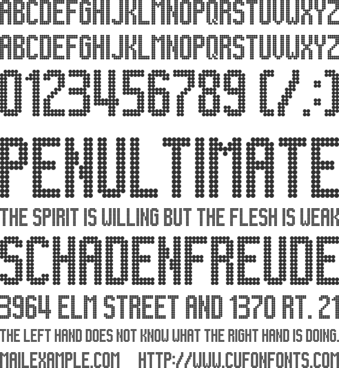 Lightdot 13x6 font preview