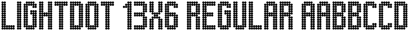 Lightdot 13x6 Regular font