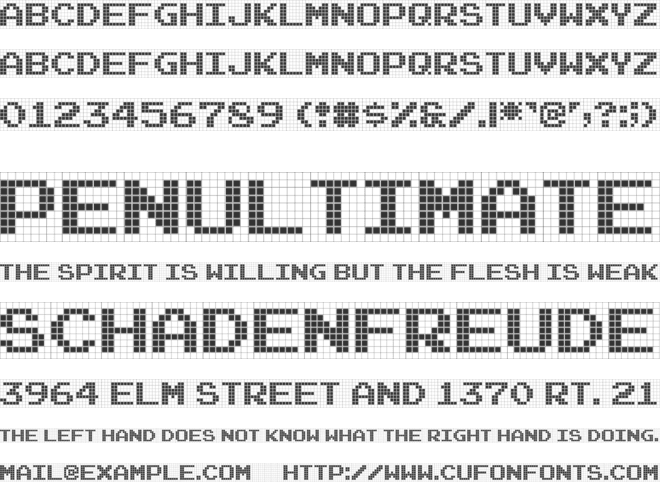 Famirids font preview