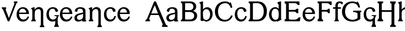 vengeance font
