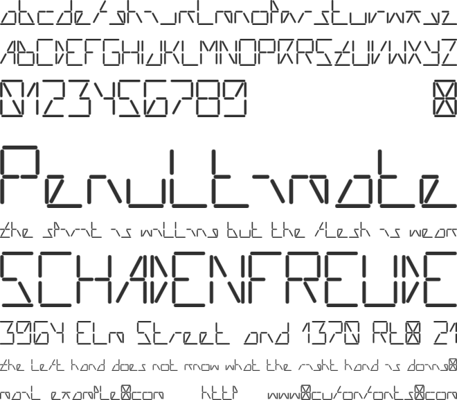 AI liftled font preview
