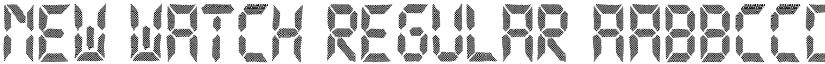 New Watch Regular font
