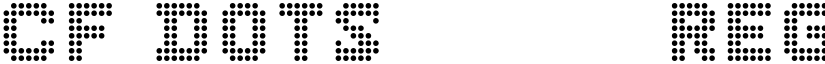 CF Dots 521 Regular font