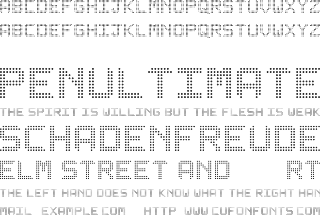 LediZ St font preview
