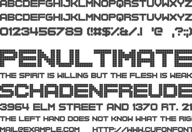 Block Stock font preview