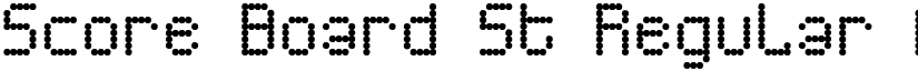 Score Board St Regular font