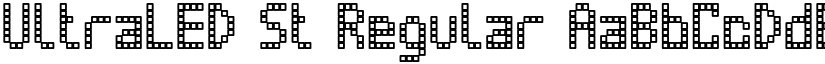 UltraLED St Regular font