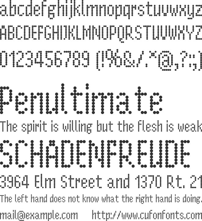 Parisienne Small font preview