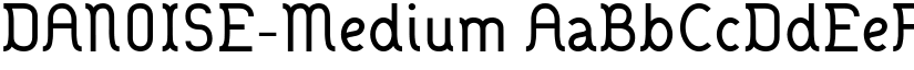DANOISE-Medium font