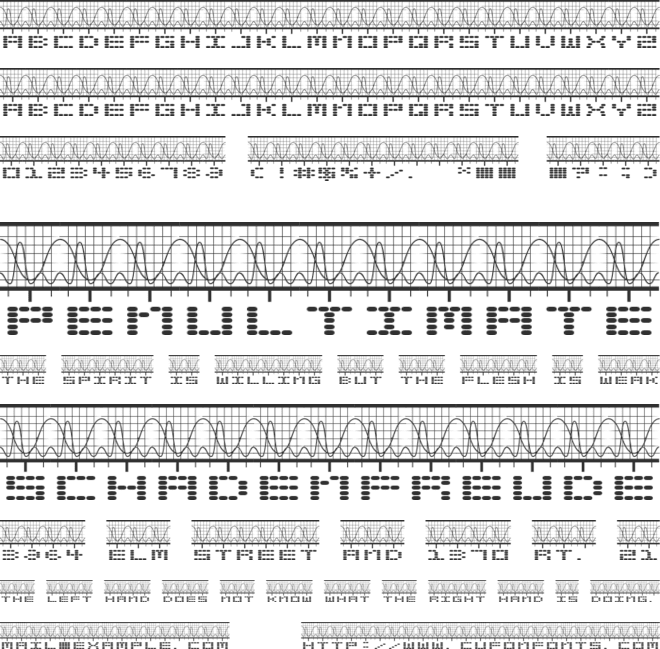 Stereolab font preview