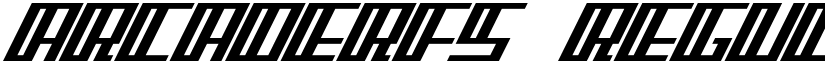 ArcaderFS Regular font