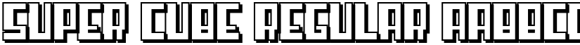 Super cube Regular font