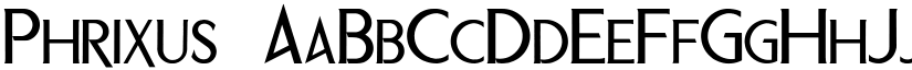 Phrixus font