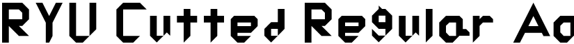 RYU Cutted Regular font