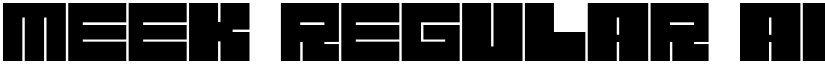 Meek Regular font