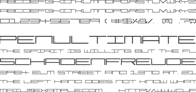 Pixel Star font preview