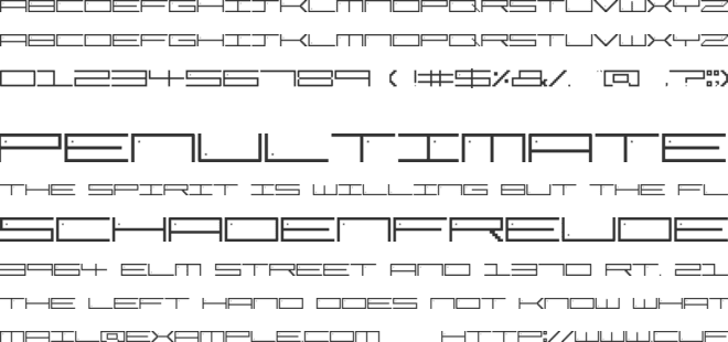 Pixel Star font preview