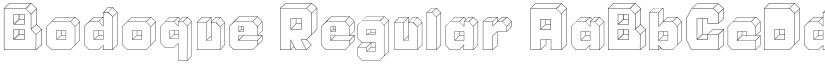 Bodoque Regular font