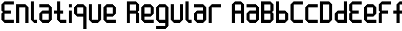 Enlatique Regular font