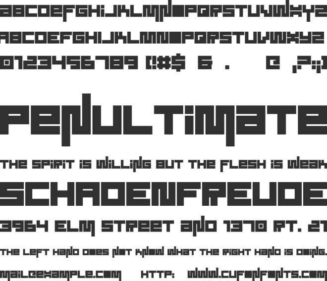 Sound System font preview