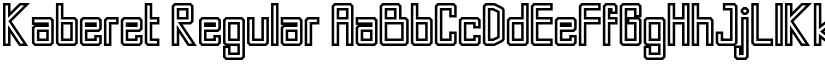 Kaberet Regular font