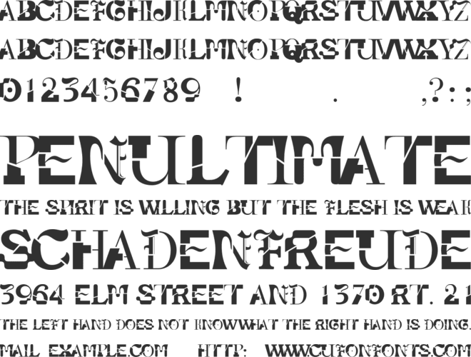 Donor Type font preview