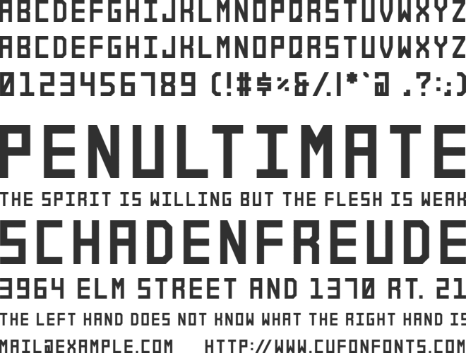 Alforim font preview