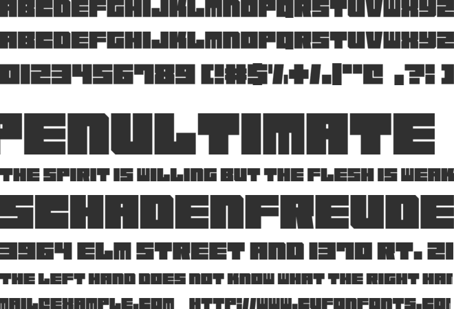 Square Chunks font preview